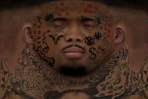 Boonk gang Tattoos on face Franklin [FINAL] 1.1